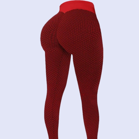 4 Pack Women High Waist Scrunch Bubble Booty Texture Leggings Casual Active Wear - Picture 5 of 6